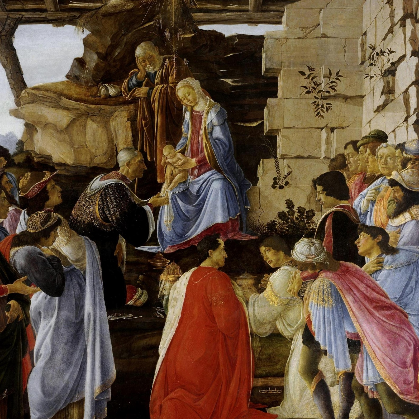Sandro Botticelli the Adoration of the Magi 1475 Hand Painted Oil ...