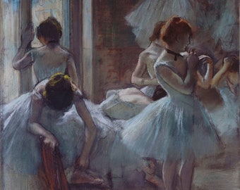 エドガー・ドガ「星（舞台の踊り子）」1878年、高品質手描き油絵複製