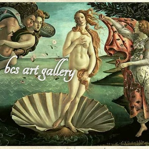 Sandro Botticelli La nascita di Venere Riproduzione a olio dipinta a mano Botticelli Dea Venere Conchiglia Simbolismo regalo personalizzato