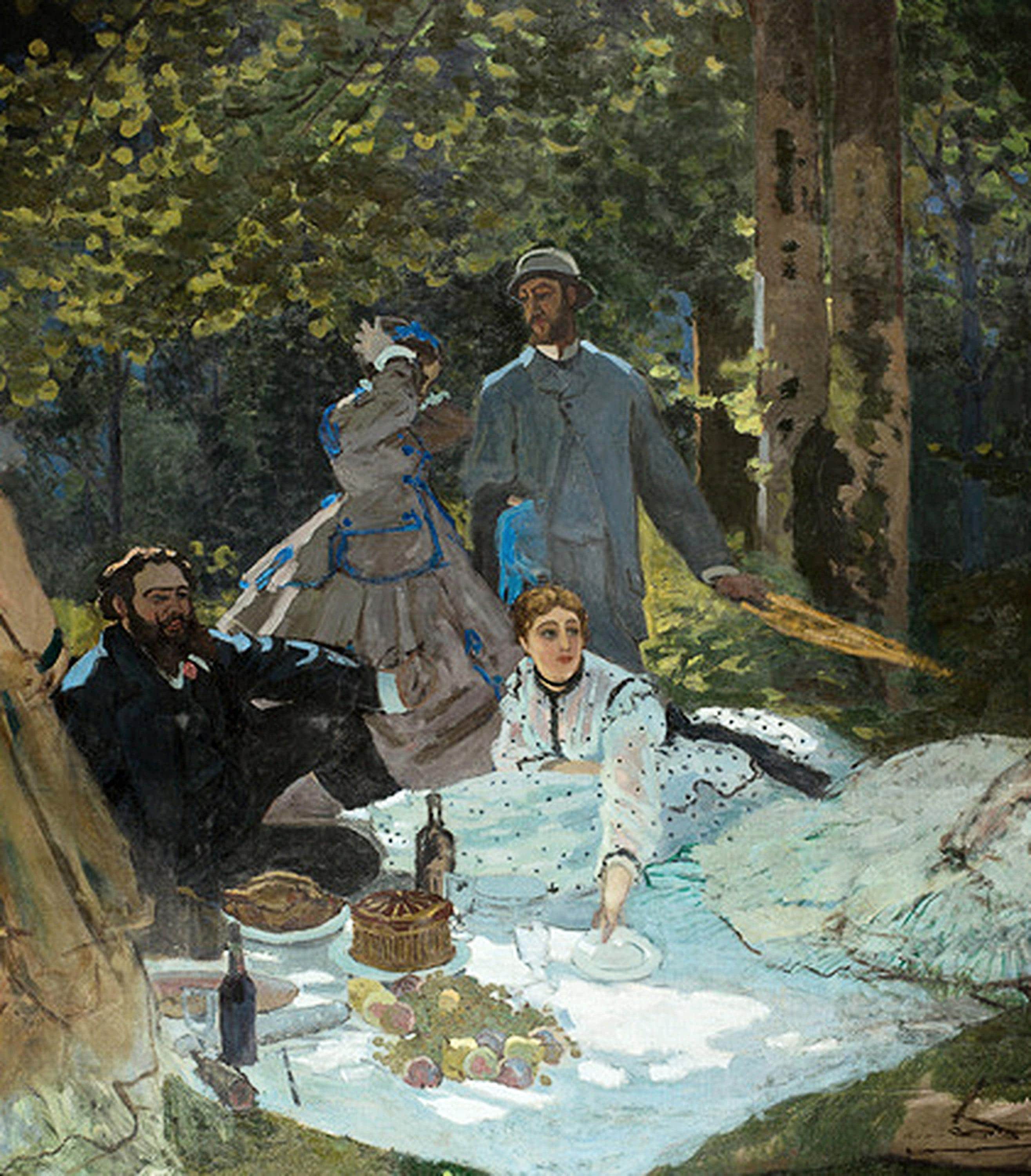 Claude Monet - Luncheon on the Grass 1866 Museum Quality Hand 