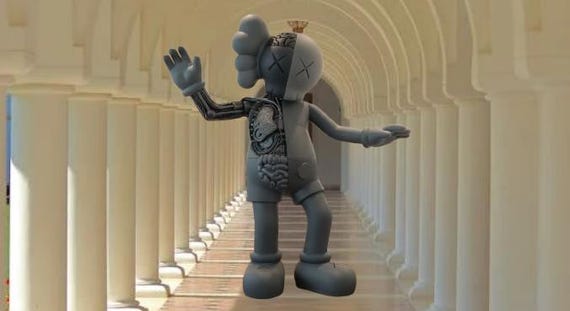 Giant Dancer Companion Figure | Elegant Dancer Sculpture | Large