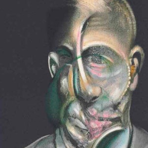 Francis Bacon Portrait of Michel Leiris Hand Painted oil reproduction existentialism vintage wall decor