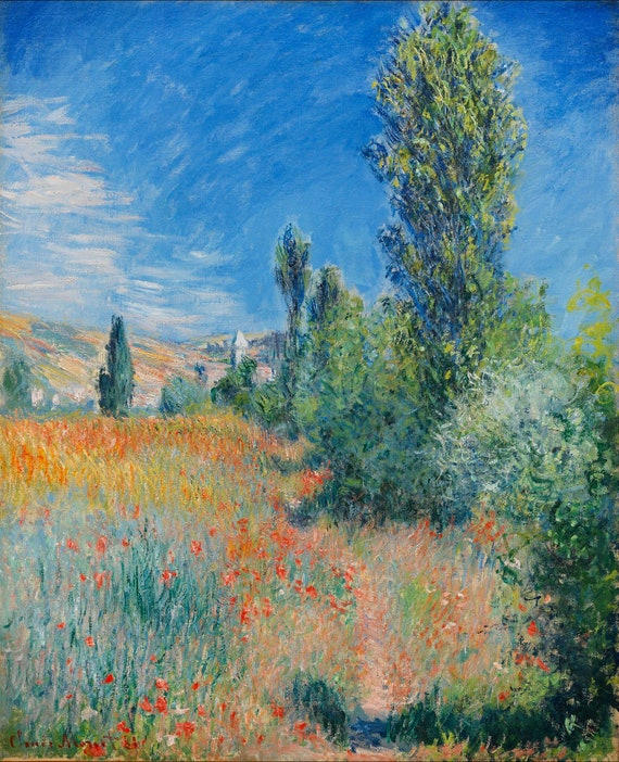 クロード・モネ - サン・マルタン島の風景 美術館品質の手描き油絵複製 
