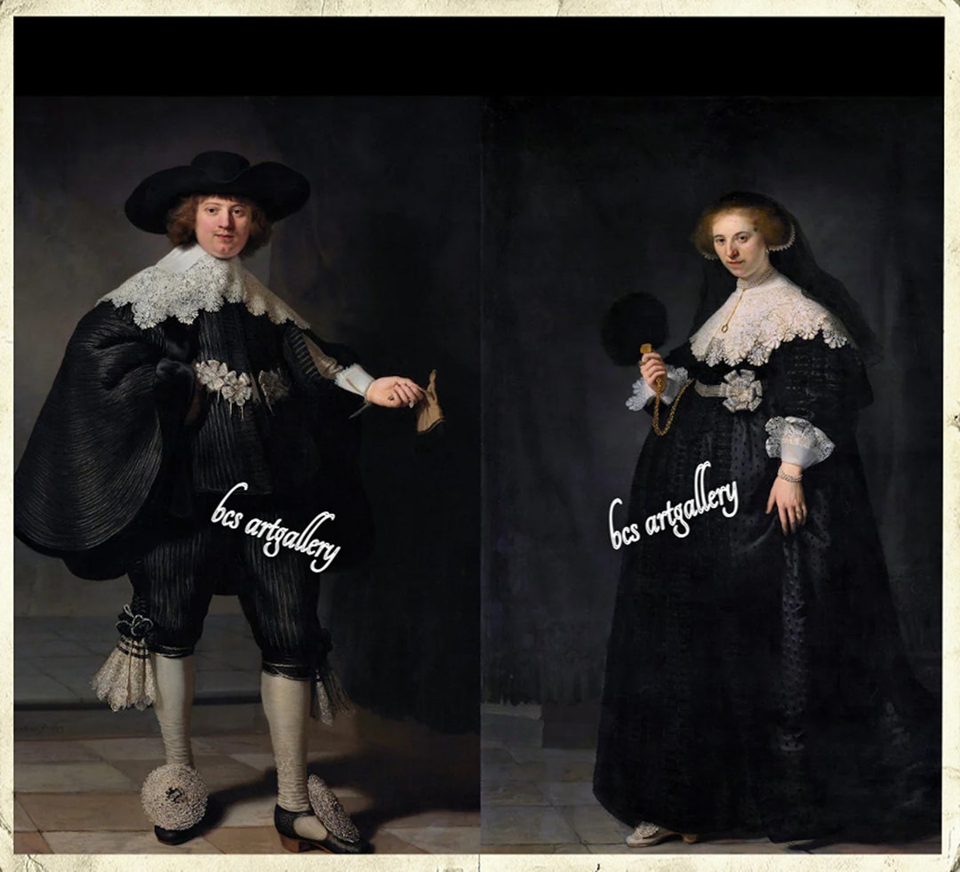 Rembrandt Wedding Portraits, 1634: Hand-painted Oil Reproduction