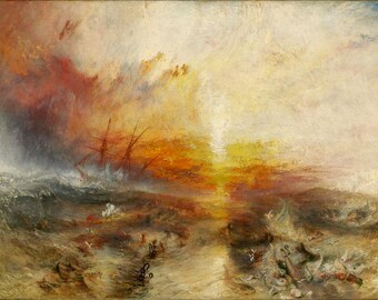 ジョセフ・マロード・ウィリアム・ターナー「奴隷船」1840年 美術館
