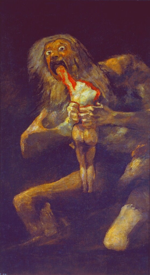 Goya Saturn Devouring His Son Hand Painted Oil Reproduction