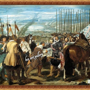 La rendición de Breda 1634 Diego Velázquez hand-painted oil reproduction Velazquez The Lances Surrender of Breda
