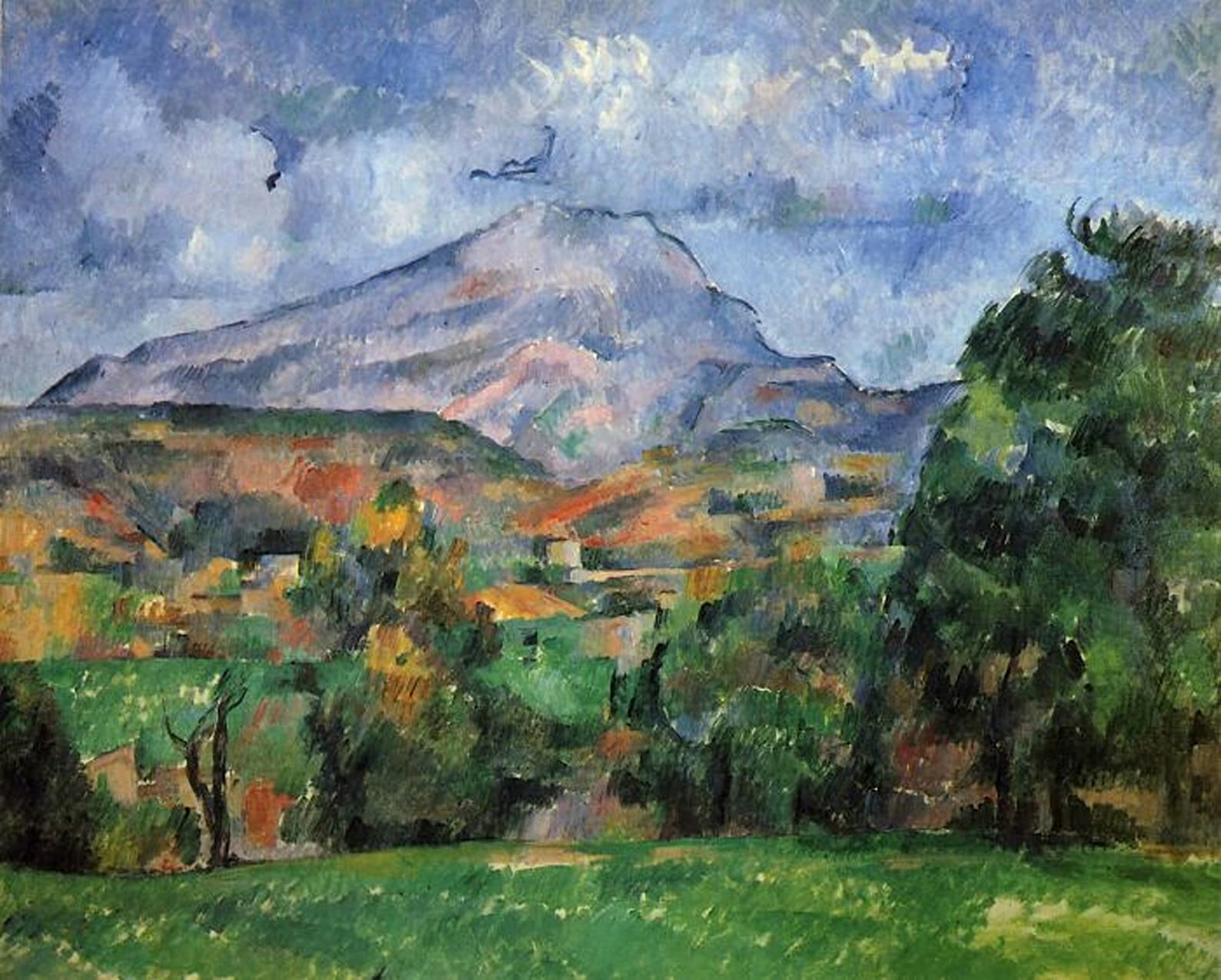 La Montagne Sainte-victoire Paul Cezanne 1888 26x32in Hand Painted Oil ...