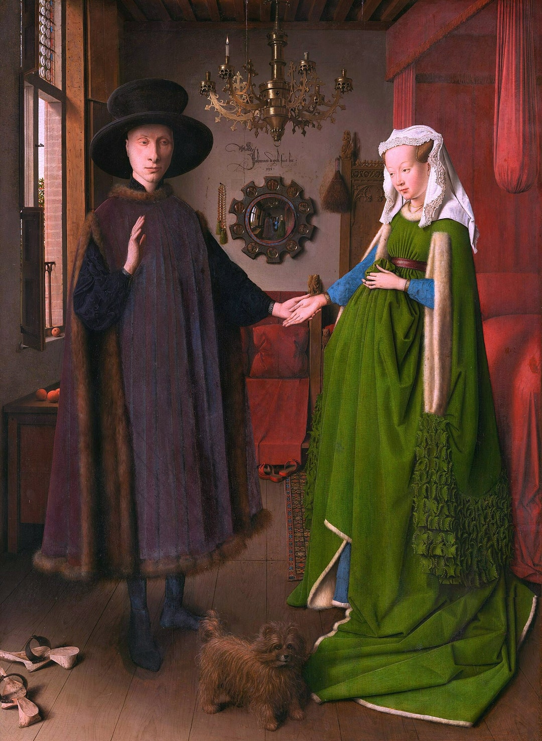 Jan Van Eyck the Arnolfini Portrait Handpainted Oil - Etsy