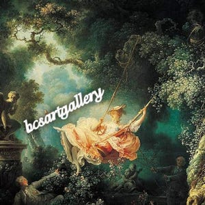 Jean-Honoré Fragonard - The Swing 1767 Happy Accidents hand-painted oil reproduction Fragonard L&#39;Escarpolette Romantic Rococo playful gifts
