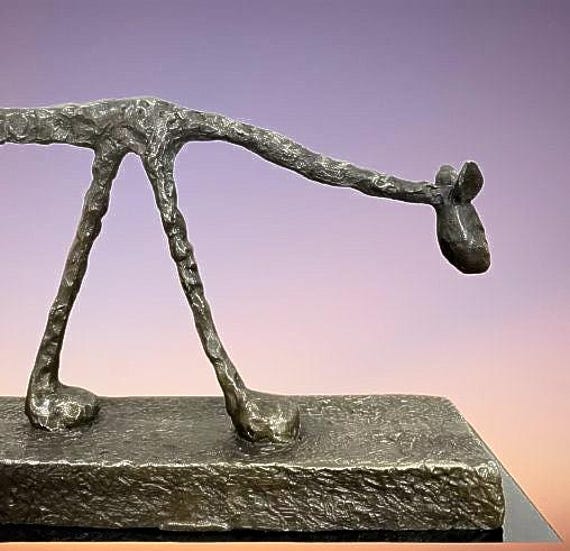 IDYL An0017BR-BI Sculpture de chat en bronze 13 x 8 x 23 cm