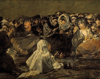 フランシスコ・ゴヤ「魔女のサバト」1821年「大きな雄ヤギ」美術館品質