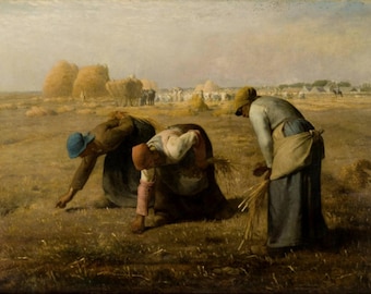 油絵 複製画 ミレー じゃがいもを植える人 ミレー【じゃがいもを植える