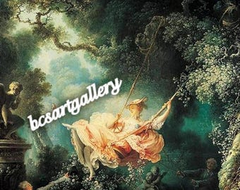 ジャン＝オノレ・フラゴナール：ブランコ（1767年頃） - ジクレー版画