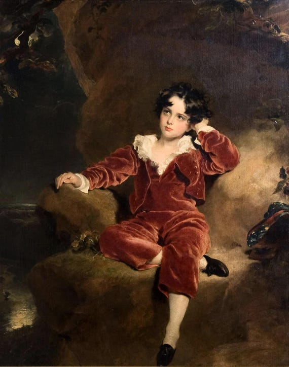 The Red Boy Thomas Lawrence 1825 Hand-painted Reproduction Master