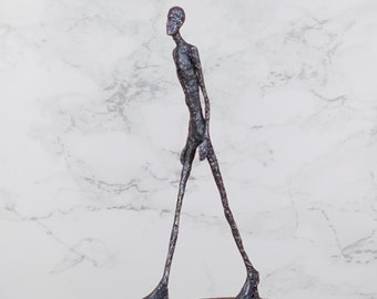 Walking Man bronze sculpture Alberto Giacometti bronze art reproduction stick man figurine personalized gift vintage L&#39;Homme qui marche