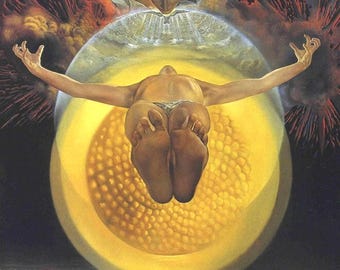 サルバドール・ダリ「キリストの昇天」1958年、高品質手描き油絵複製