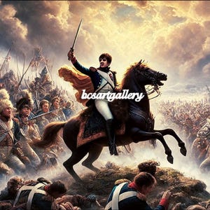 Victory at Friedland: Napoleon at the Peak of Power original oil painting on canvas Hand-Painted Leadership Destiny Fame