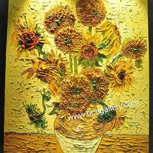 Vincent van Gogh - Sunflowers 1888 29x37in Hand Painted oil reproduction Van Gogh iconic masterpiece trendy home decor