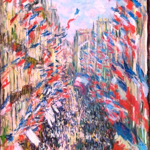 Claude Monet Paris Rue St. Denis Celebration of June 30 1878