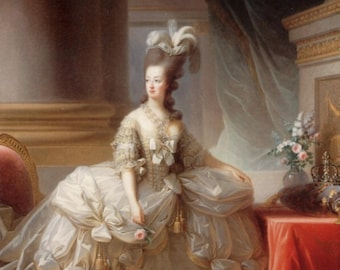 ヴィジェ・ル・ブラン 1800年代 アンティークプリント「マリー