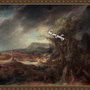 Govert Flinck Landscape with Obelisk Hand Painted oil reproduction Flinck landscape stolen