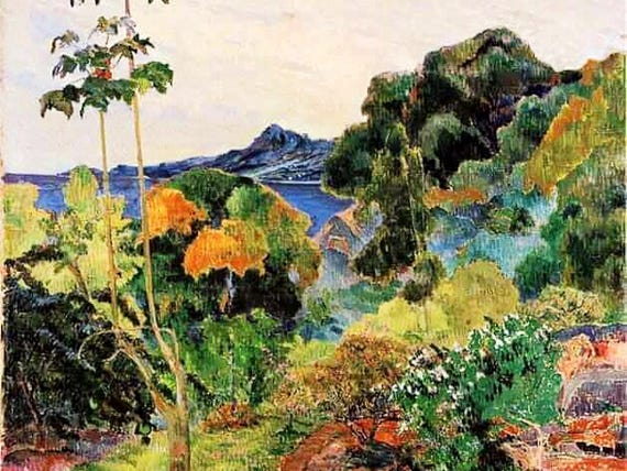 Paul Gauguin - Martinique Landscape (tropical Vegetation) 1887