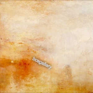 JMW Turner Sun Setting Over a Lake 1840 Museum Quality Hand Painted oil reproduction Joseph Mallord William Turner masterpiece