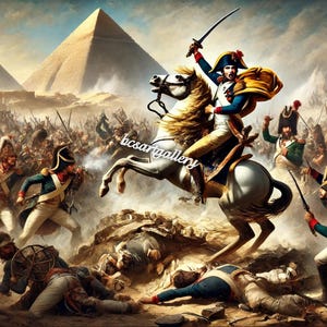 Napoleón Batalla de las Pirámides 1798 pintura al óleo original sobre lienzo 100% pintada a mano Estilos Antoine-Jean Gros Egipto Fuerzas mamelucas destino