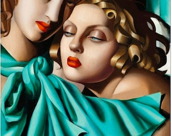 最高傑作 タマラドレンピッカの油彩画 タマラ・ド・レンピッカ [15901180]のアート作品 - アフロ