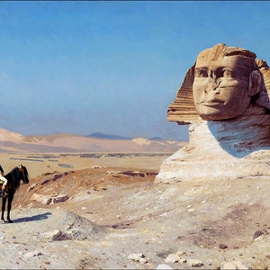 Bonaparte Before the Sphinx Jean-Leon Gerome Museum Quality hand painted oil reproduction Gérôme 19th Century Orientalist art