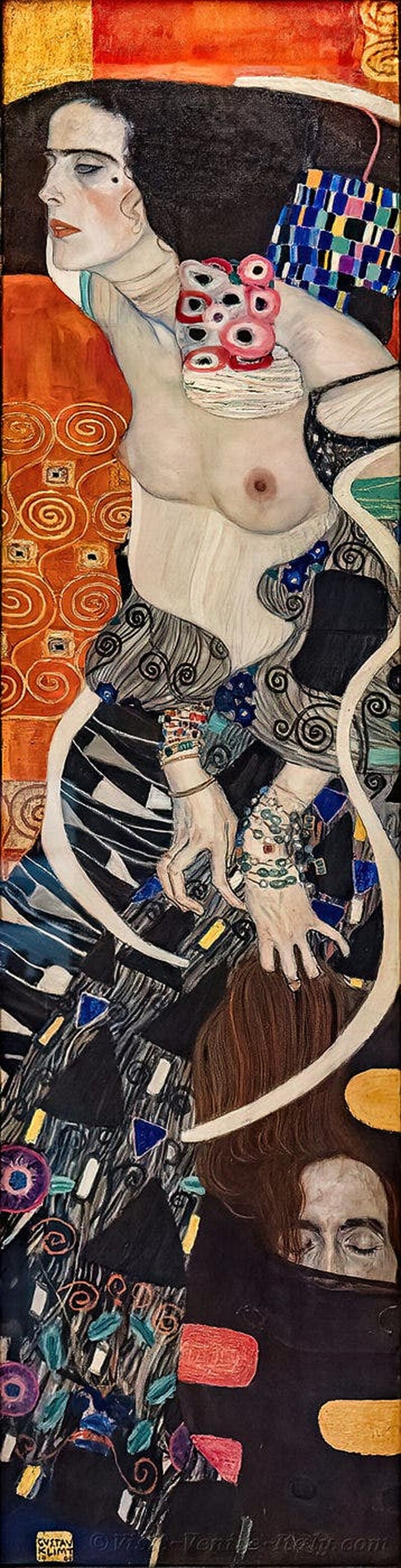 Judith II Gustav Klimt Salome 1909 Museum Quality Hand Painted Oil ...