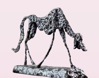 Dog bronze sculpture Le Chien animal figurine personalized gift vintage