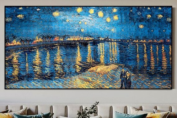 ローヌ川の星月夜 (ラ・ニュイ・エトワレ) 1888 フィンセント・ファン