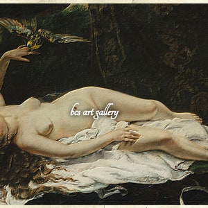 Gustave Courbet Woman with a Parrot 1866 hand painted oil reproduction Courbet An Ode to Sensual Beauty in the Met
