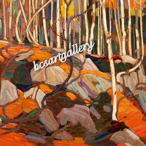 Tom Thomson - The Birch Grove Autumn Winter 1915 Museum Quality hand painted oil reproduction Thomson Group of Seven Canada artwork
