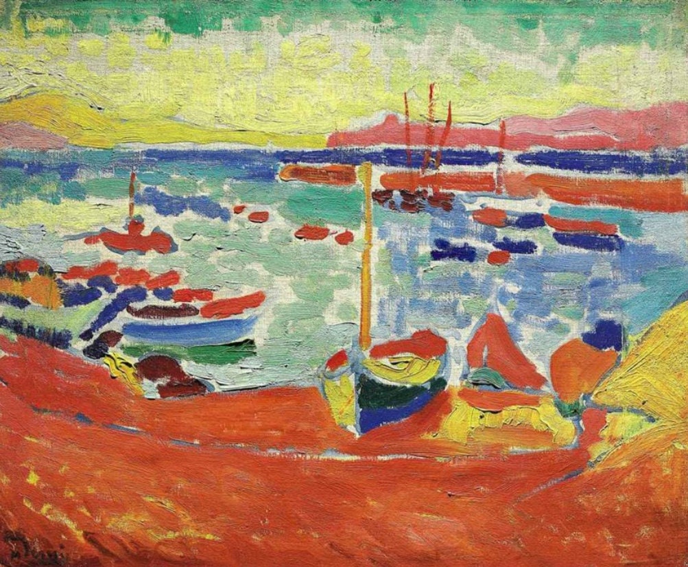 André Derain Bateaux à Collioure 1905 Reproduction Derain Boats at