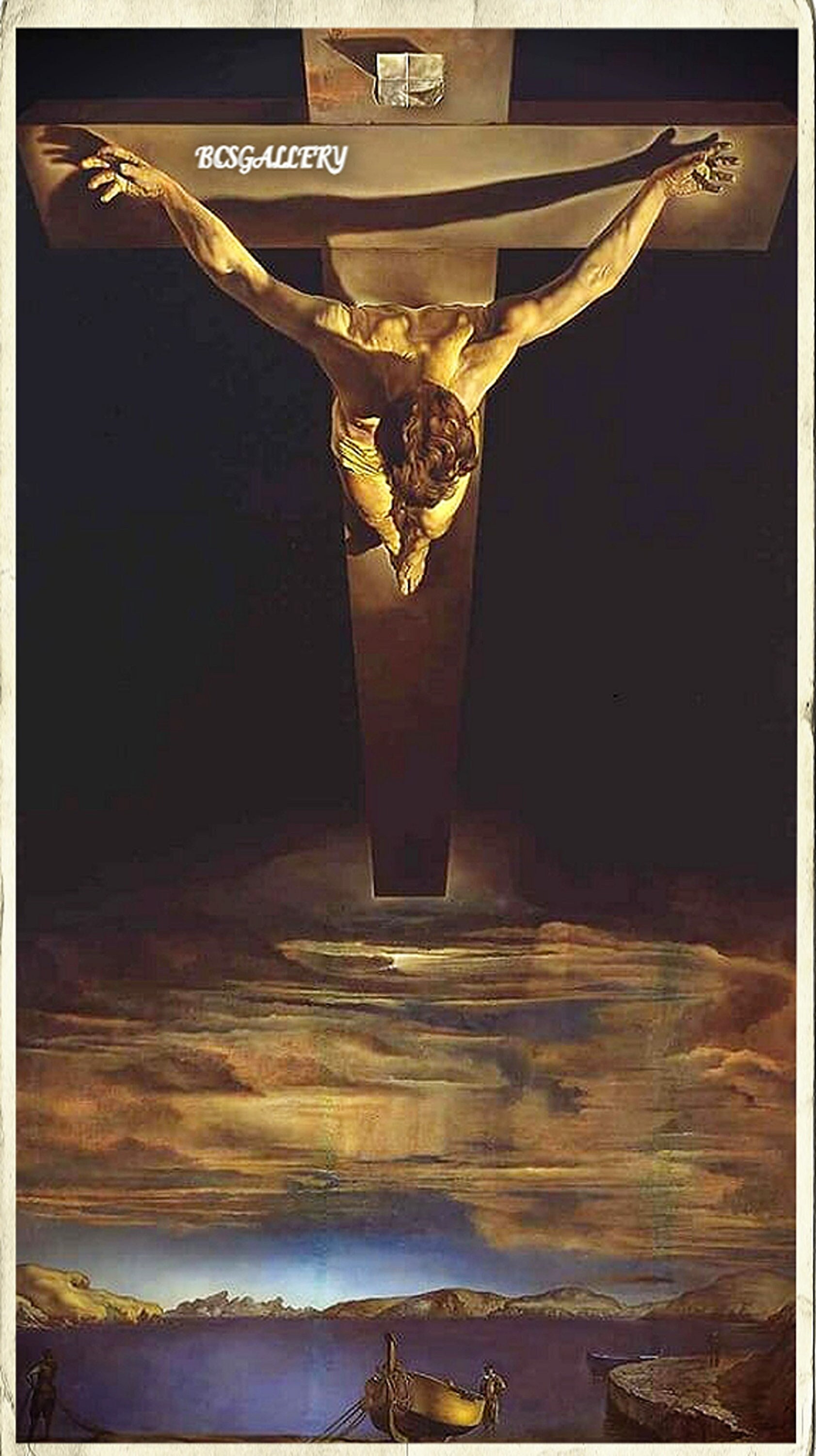 十字架の聖ヨハネのキリスト像サルバドール・ダリ 1951年複製 美術館