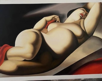 Tamara de Lempicka La belle Rafaela 1927 Schöne Rafaela Handgemalte Öl Reproduktion Lempicka Art Deco Die schöne Rafaela