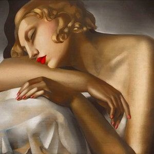 Tamara de Lempicka La Dormeuse (La muchacha dormida) 1930 Reproducción al óleo pintada a mano con calidad de museo Lempicka Art Deco