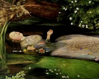 John Everett Millais Ophelia 1851 | Museum Quality Hand-Painted oil reproduction | Shakespearean Masterpiece