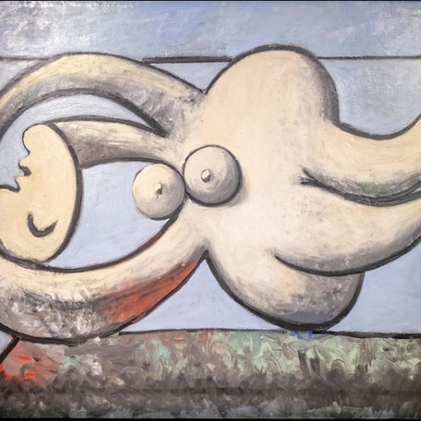 Pablo Picasso Femme nue couchée (naakte vrouw liggende Marie-Thérèse) handgeschilderde oliereproductie Picasso meesterwerk kerstcadeau