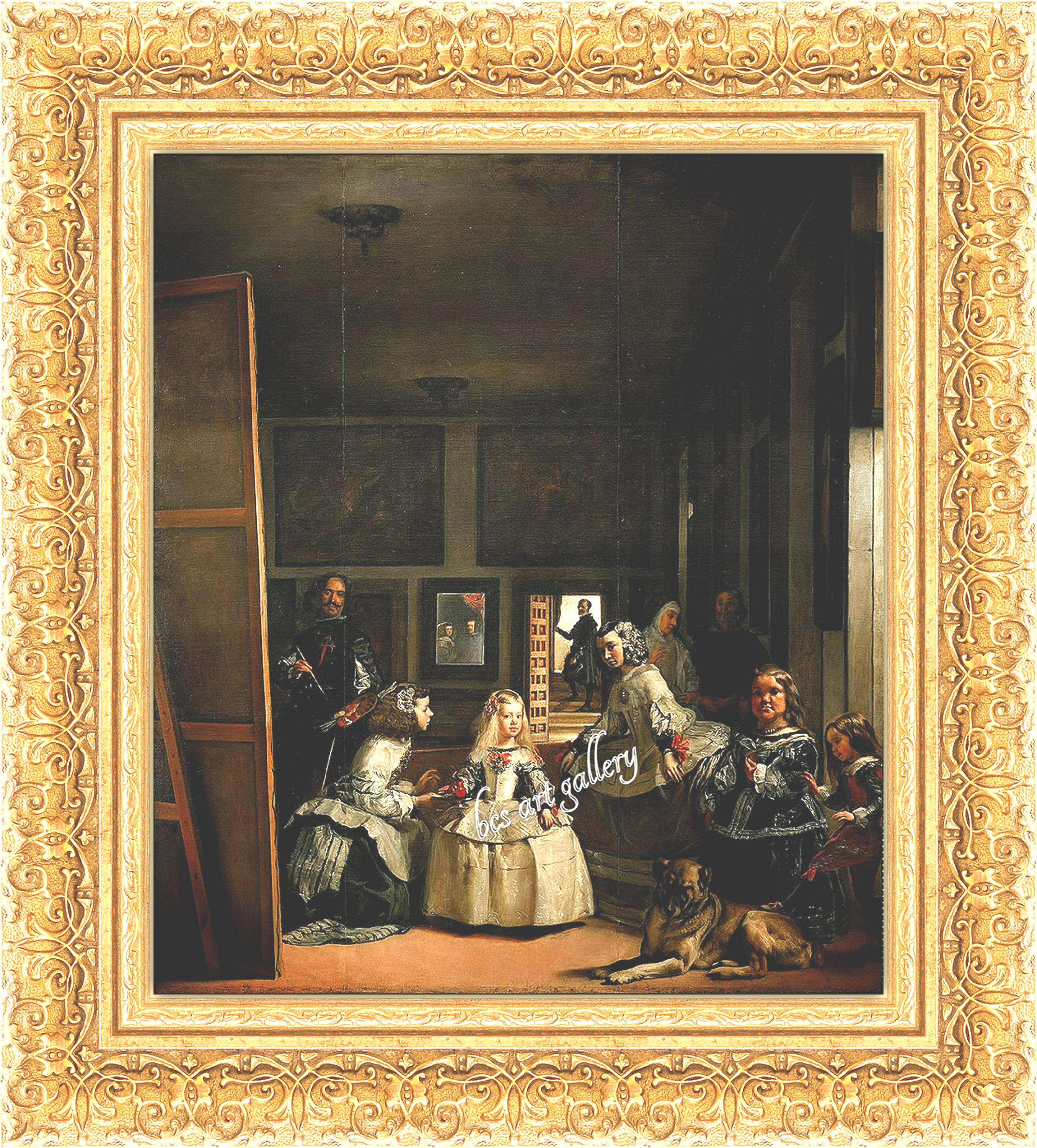 ほかの方発送×Velázquez【Las Meninas】複製画 File:Las Meninas, by Diego Velázquez, from Prado in Google