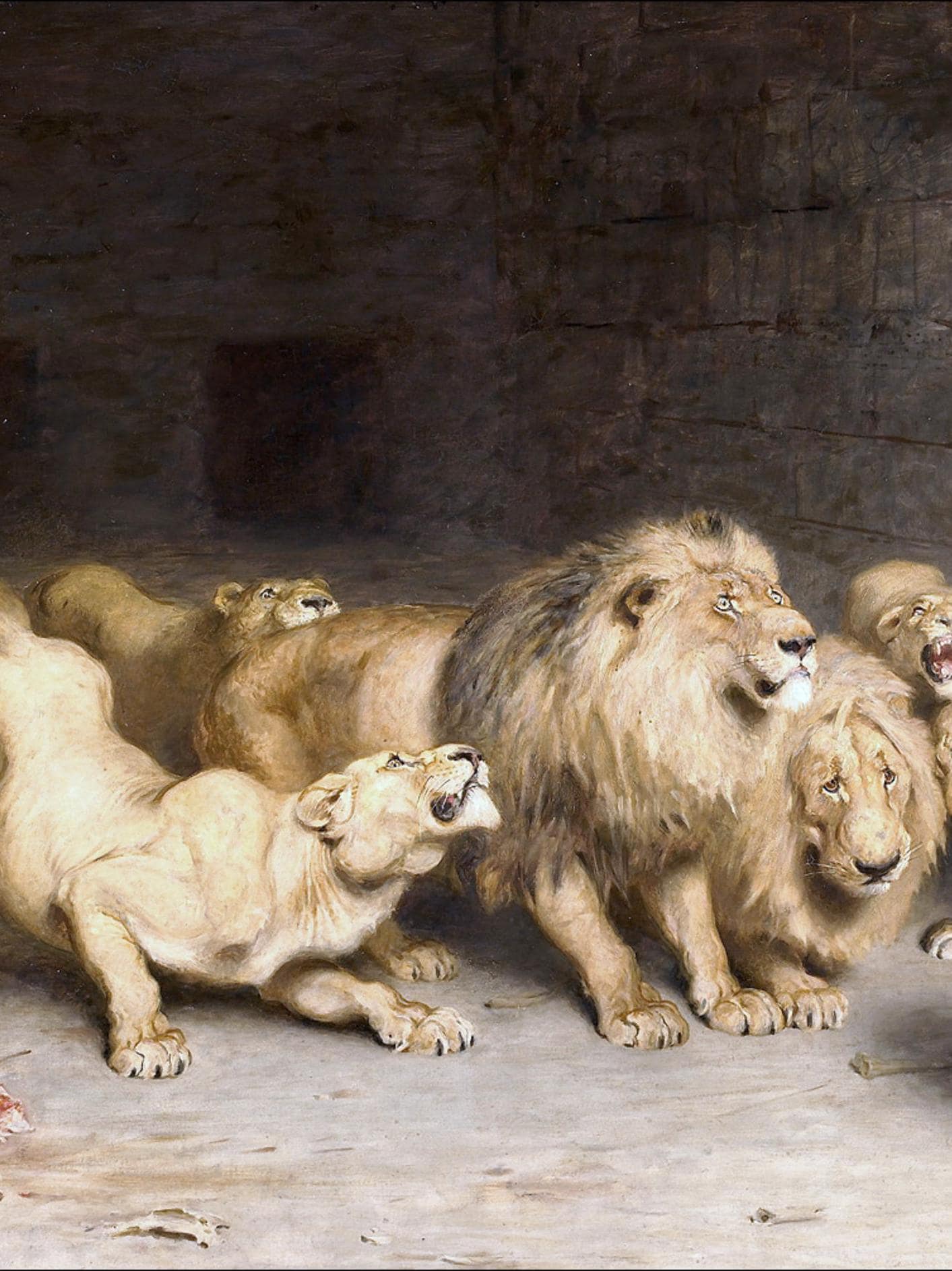 Briton Riviere Daniel in the Lions Den 1872 | Hand-painted Oil ...