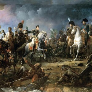 François Gérard La bataille d'Austerlitz hand-painted oil reproduction Francois Gerard Battle of Austerlitz Napoleonic war gift for leader