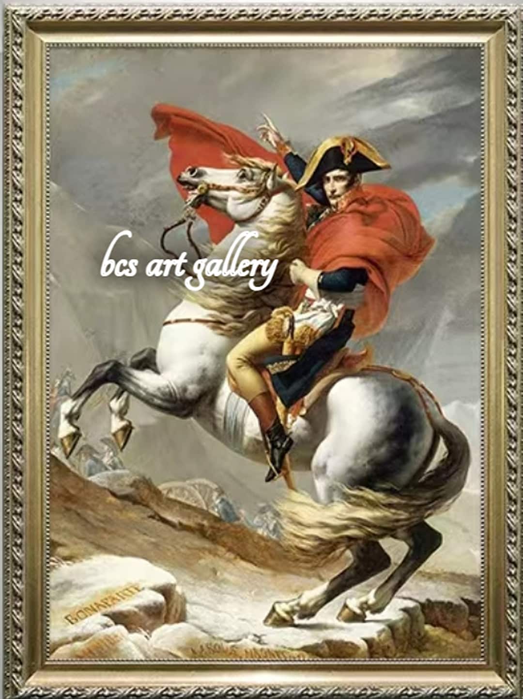 アルプス越えのナポレオン　ジャック=ルイ・ダヴィッド　絵画　東京富士美術館蔵 Amazon.co.jp: Jacques-Louis Davidジャック＝ルイ・ダヴィッド