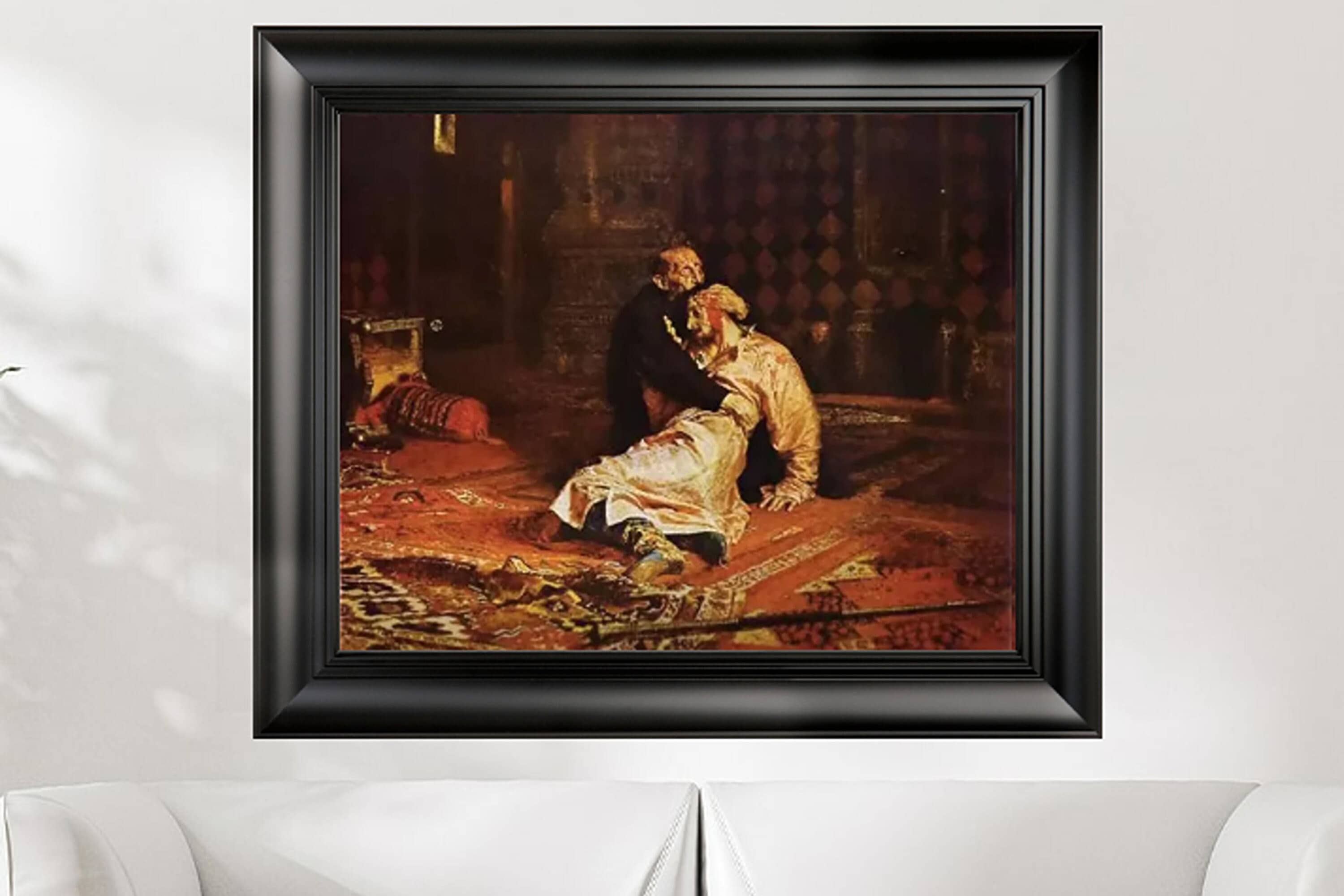 Ilya Repin Ivan the Terrible and His Son Ivan Hand-Painted Oil Reproduction Repin Ivan the Terrible killing his son Ivan on November 16 1581