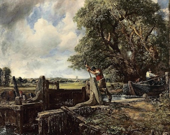 ジョン・コンスタブル作「干し草車」1821年、大型油絵複製 - Etsy 日本