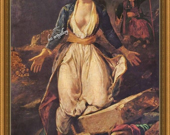 DELACROIX RE:dO 廃盤 貴重 Eugène Delacroix Greece on the Ruins of Missolonghi 1826 Hand