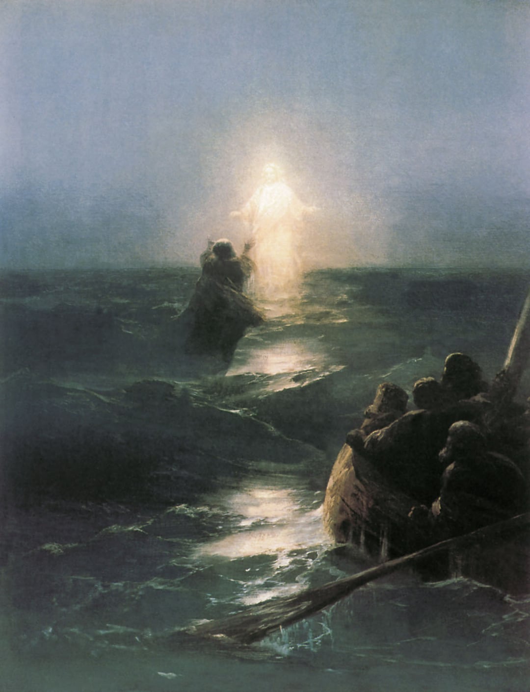 Ivan Aivazovsky - Jesus Walking on the Water 1888 Museum Quality